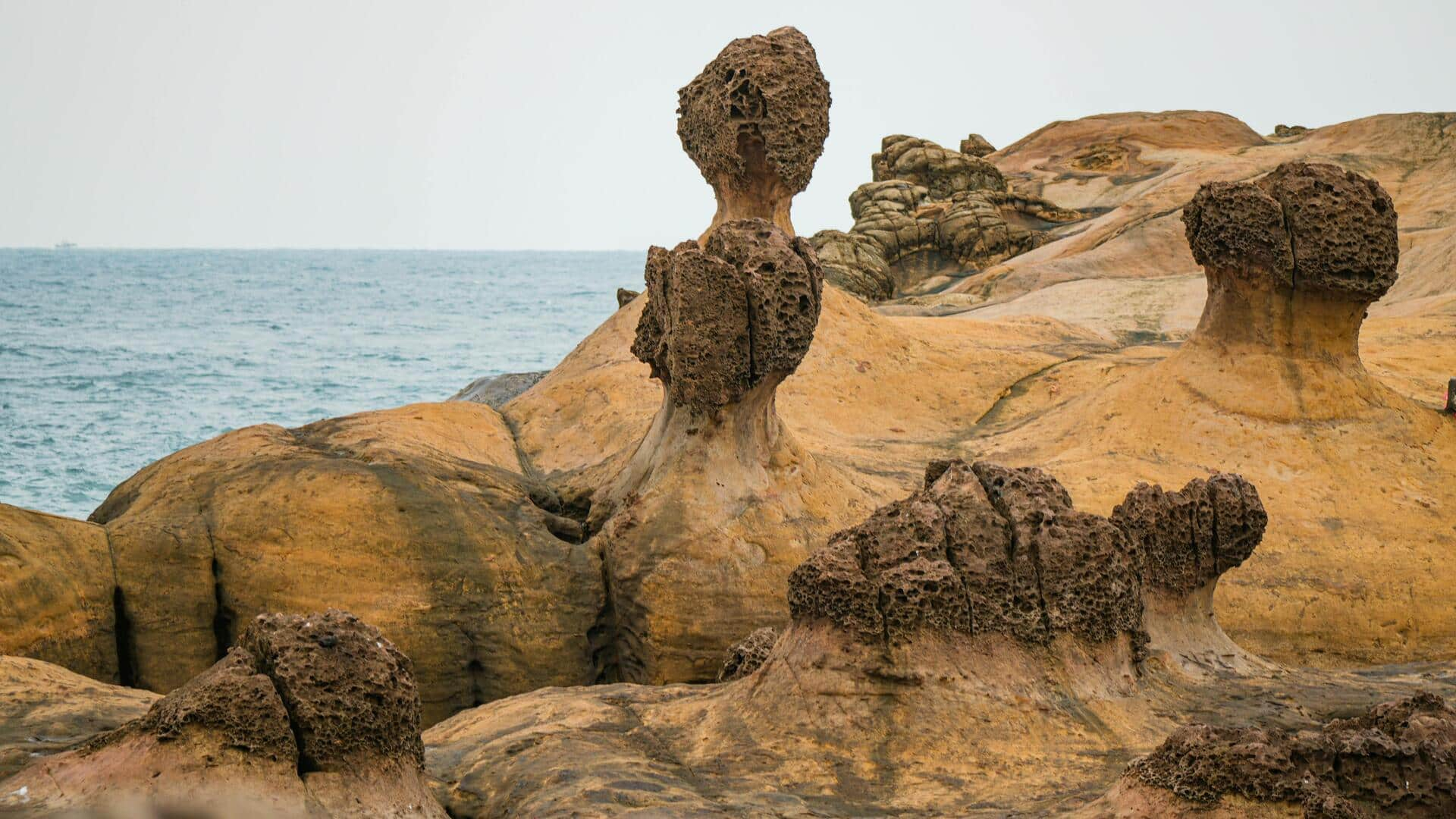 Menjelajahi Formasi Batu Misterius Yehliu Geopark, Taiwan