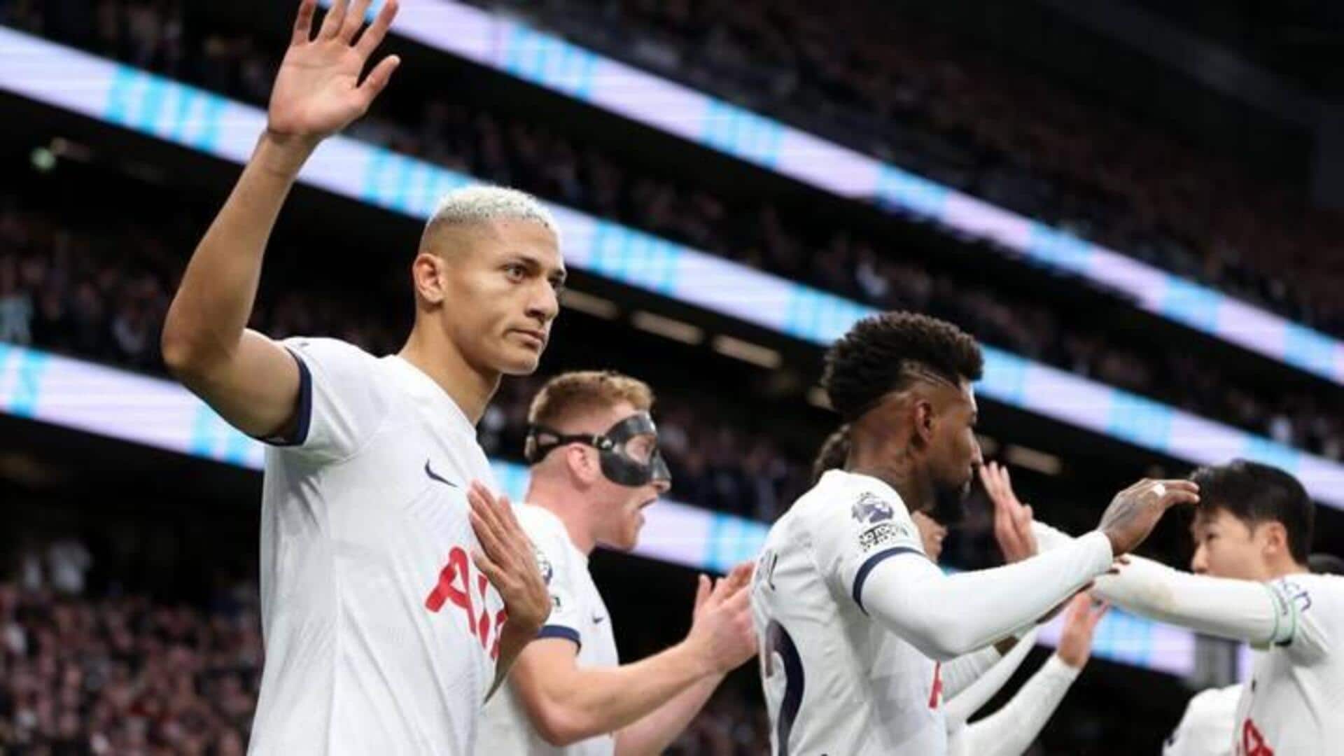 Liga Premier 2023-24, Tottenham mengalahkan Everton 2-1: Statistik penting