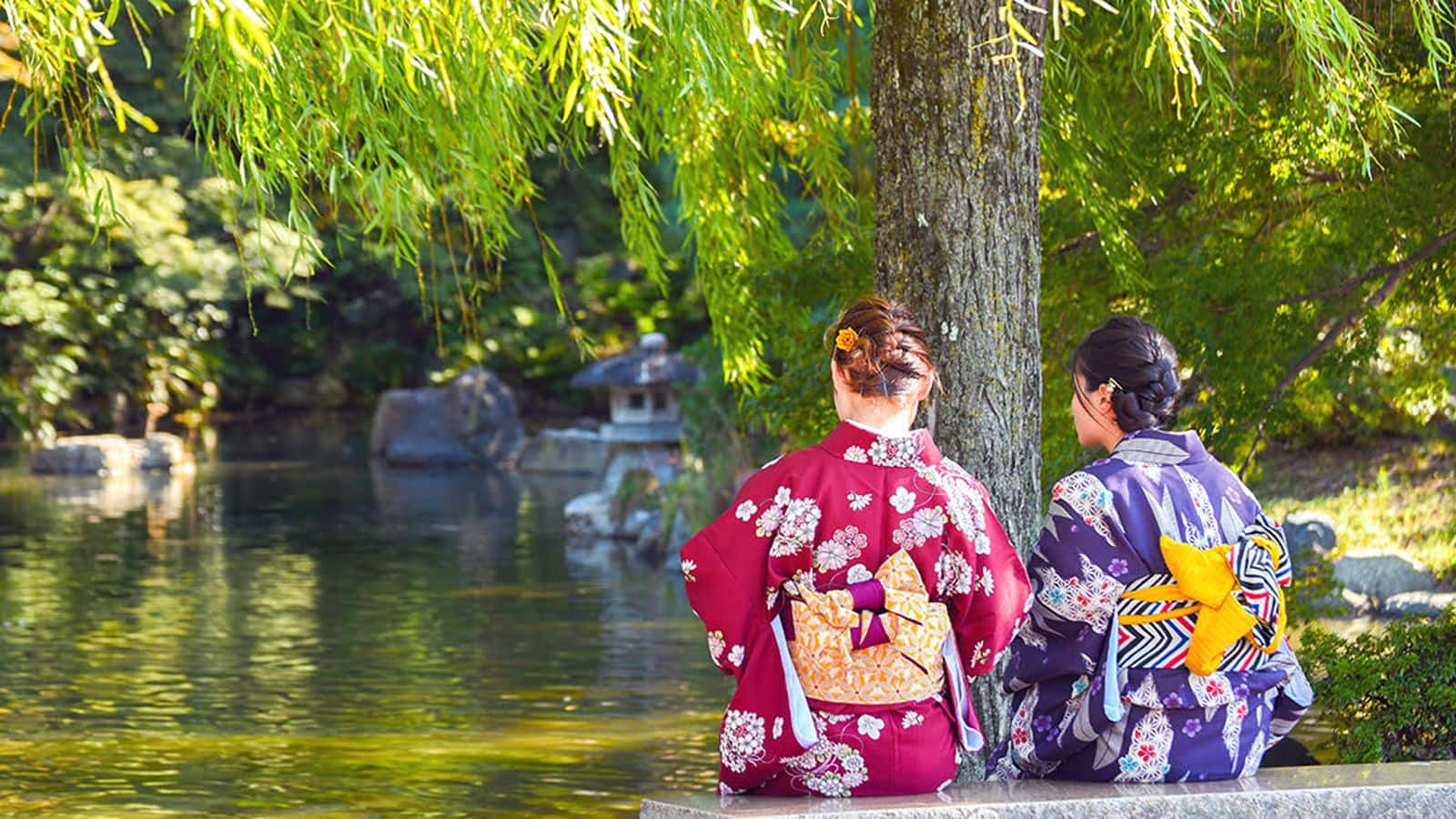 温泉訪問のための伝統的な服装