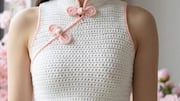 アジアのクロシェットクロップトップ: 夏の必須ストリートウェア