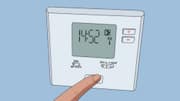 電子サーモスタットの再調整方法
