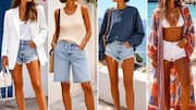 夏のシックなパステルショーツ