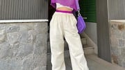 夏の都会スタイル: メッシュトップスの多様なレイヤー