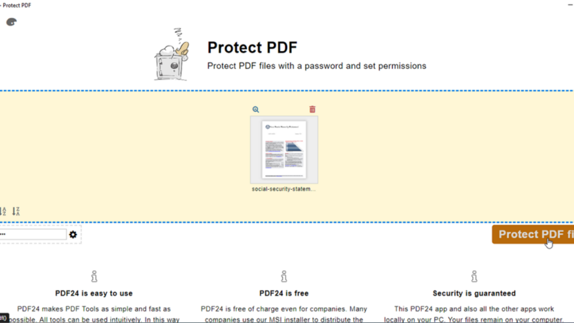 無料ツールでPdfファイルを保護する方法