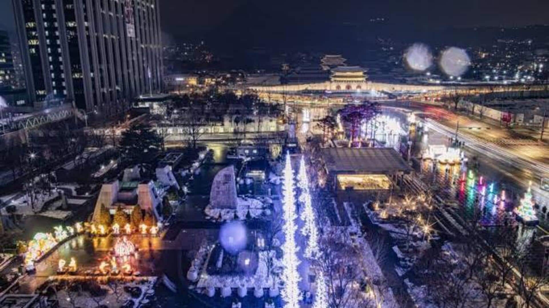 ソウルの夜を彩る公園と文化祭
