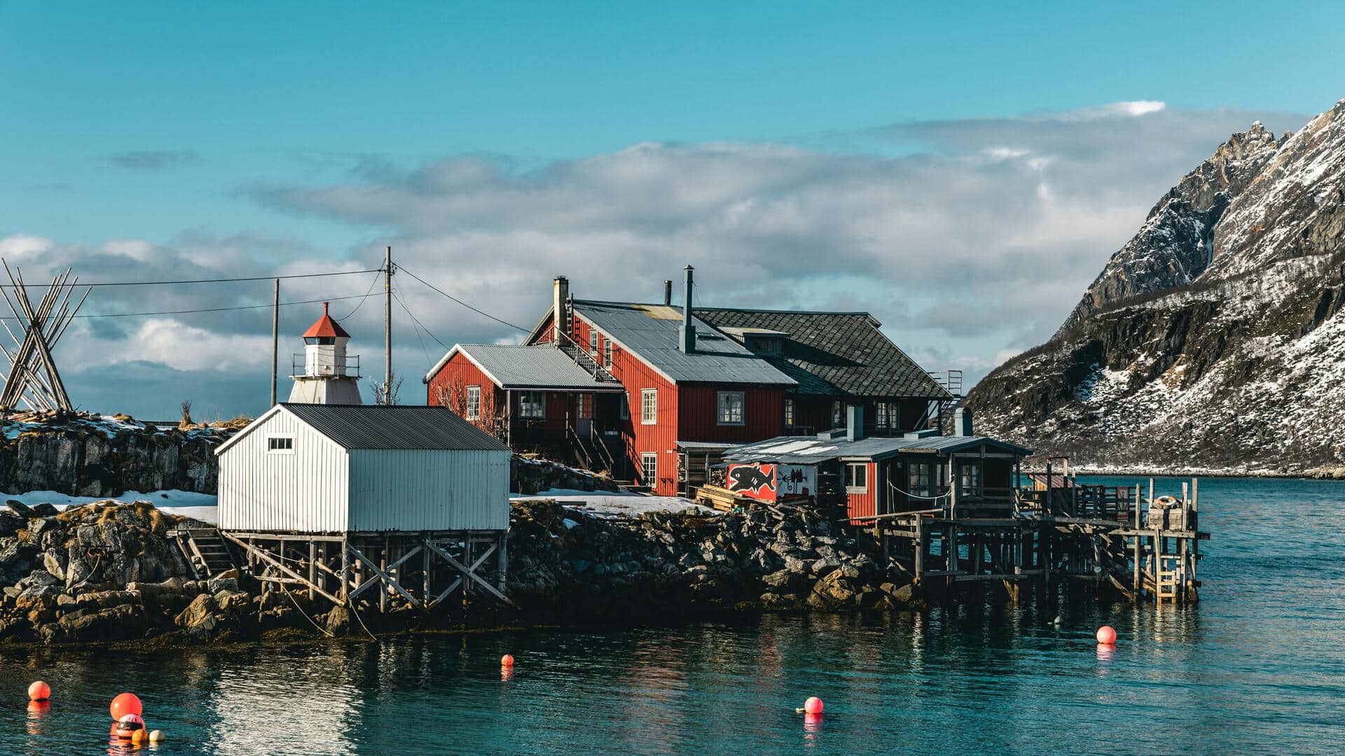 ノルウェーの絵のように美しい山村五選