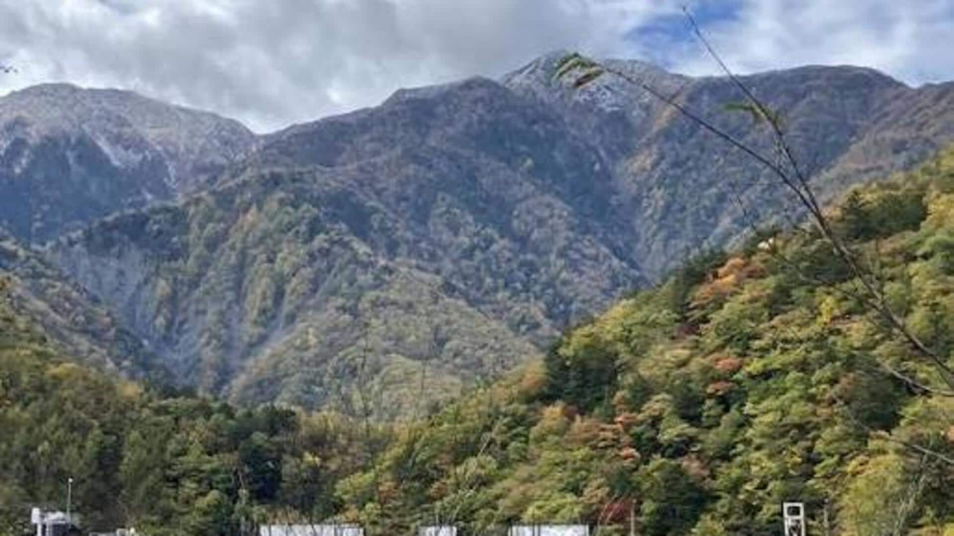 日本南アルプスの静かな山岳避難所