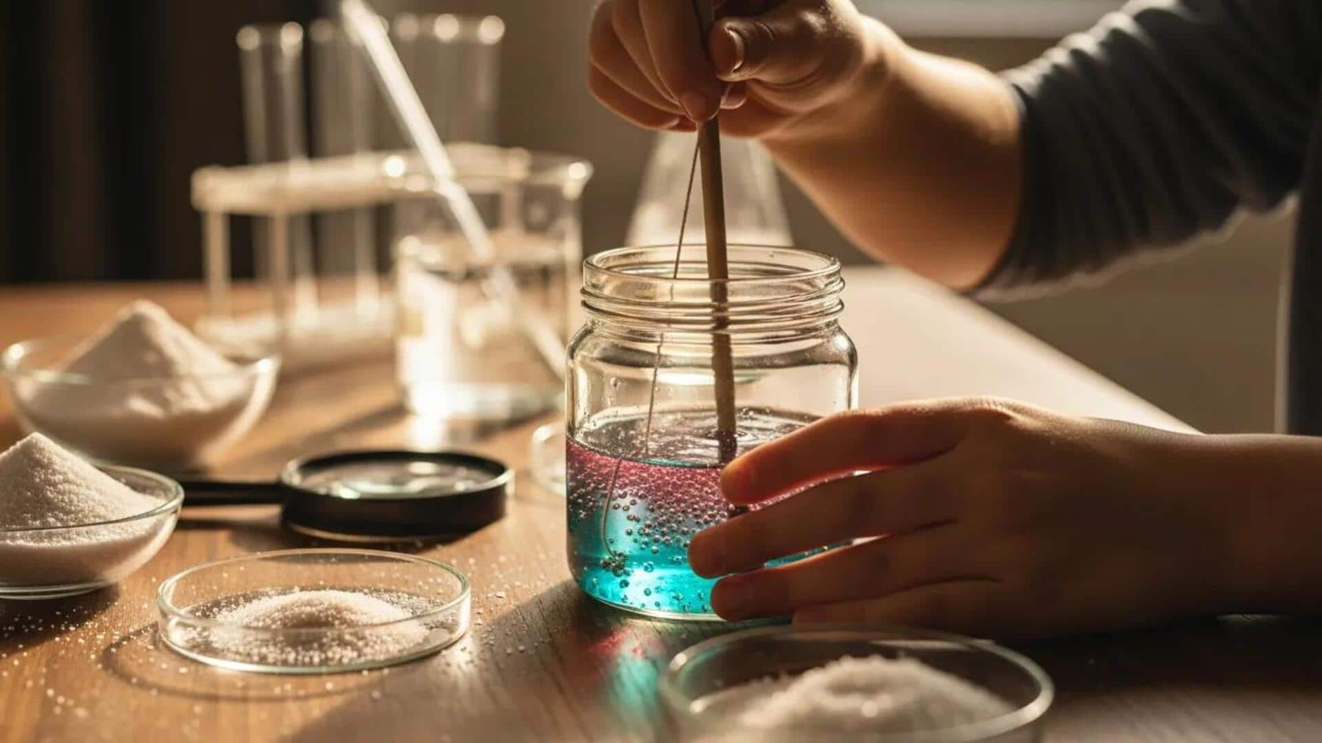 自宅でクリスタル実験を顕微鏡で観察しよう