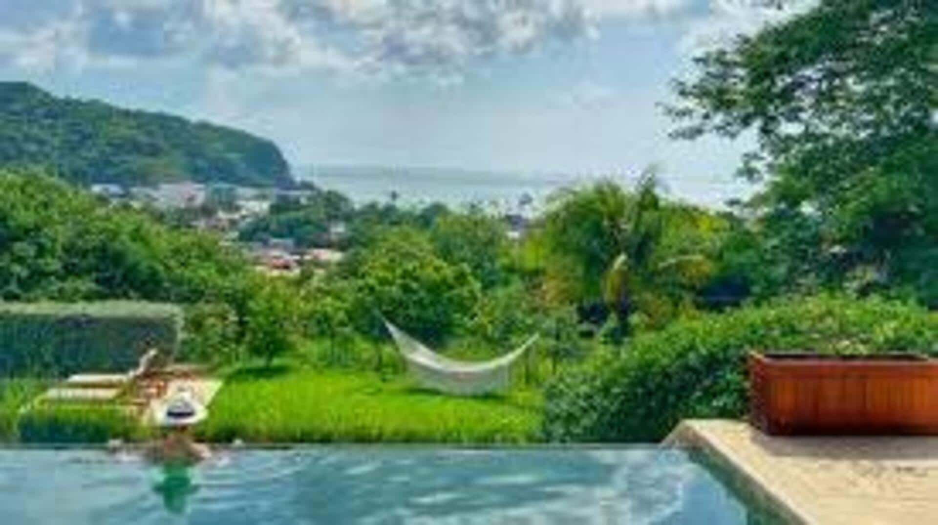 ニカラグアの山岳リゾートでの静寂なひととき