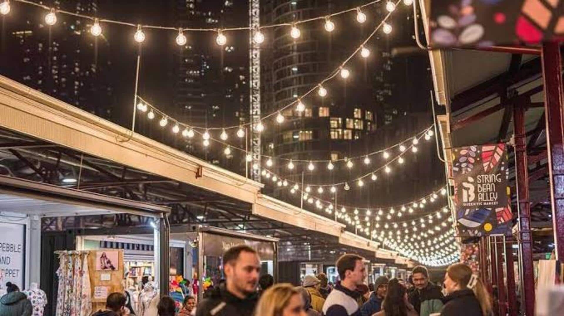 メルボルンの夜市と文化パフォーマンスを楽しむ