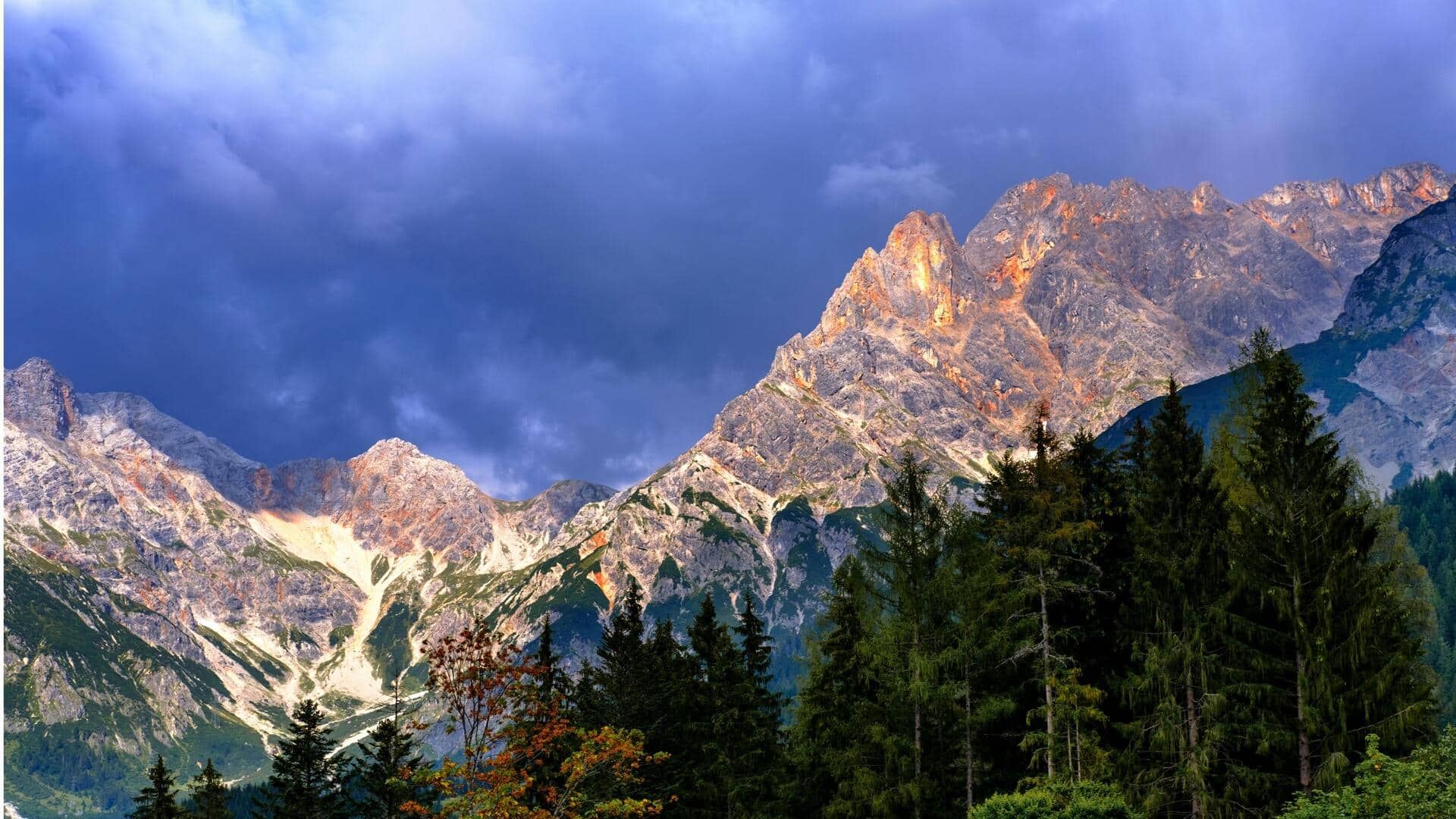 オーストリアのゲザイユ国立公園で静かな山の逃避行を