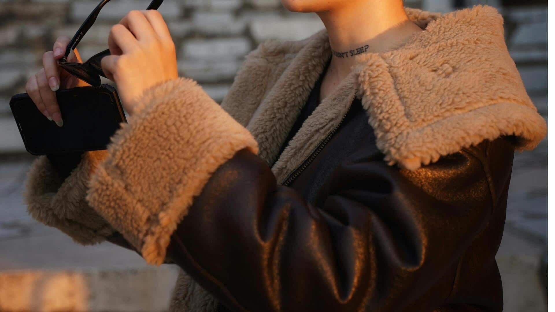 フェイクレザーで冬のファッションを格上げ