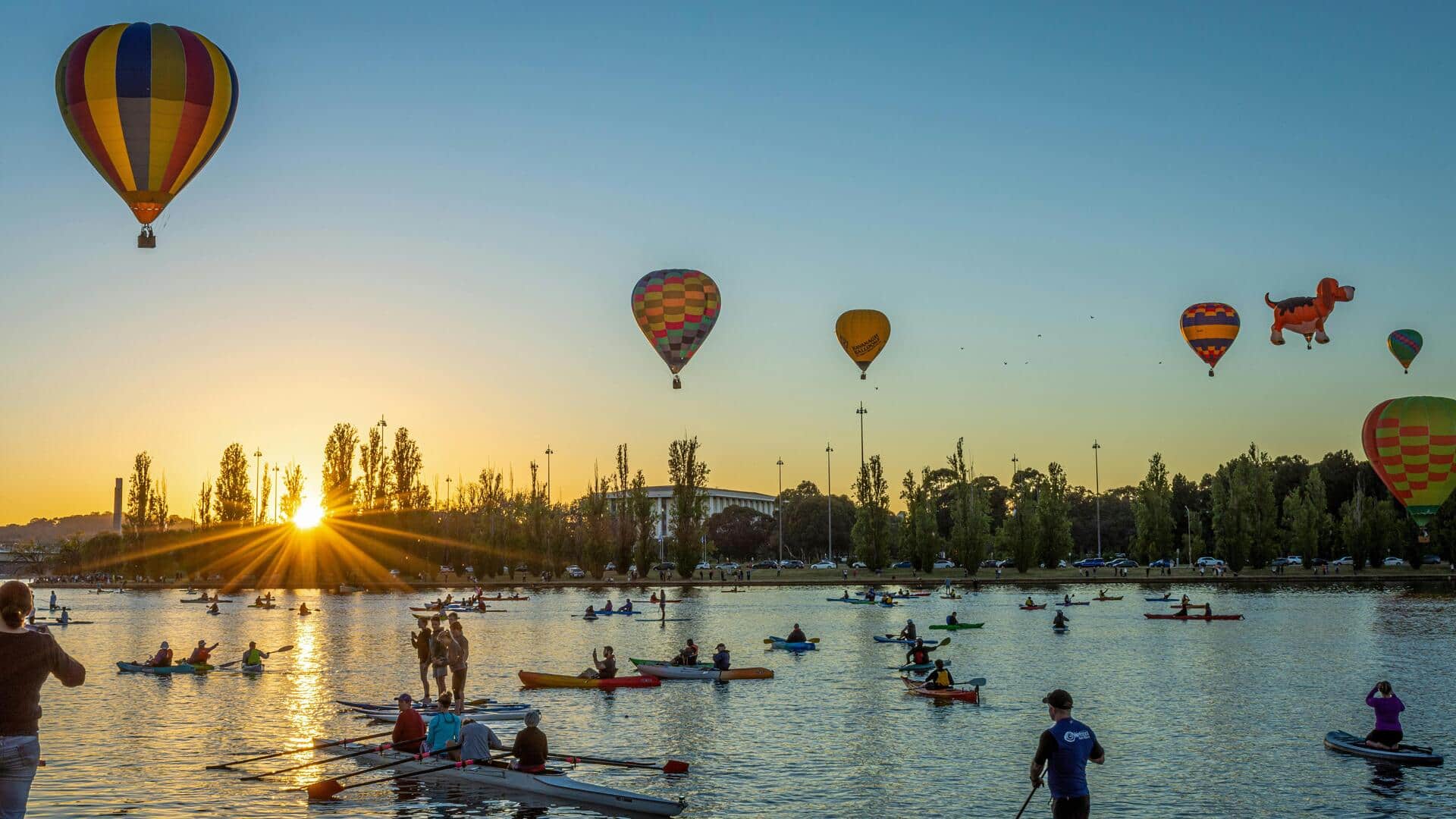 キャンベラでリラックスできる五つの都市湖