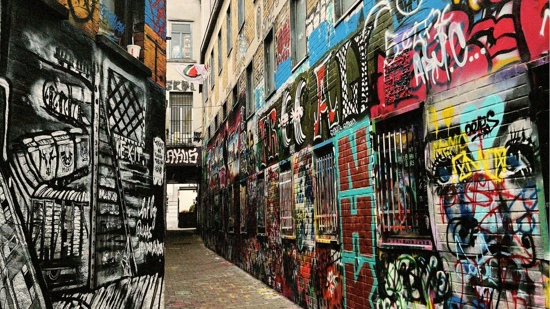 ゲントの壁画トレイルを探る：現代アートの街