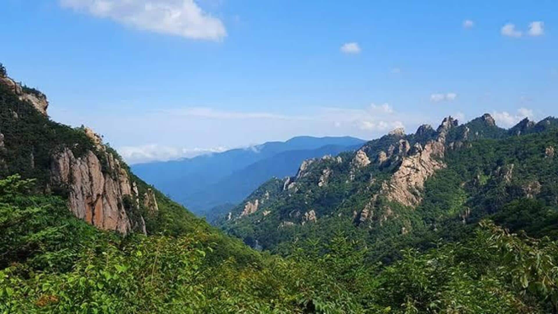 韓国のソラクサン山で静寂を見つける