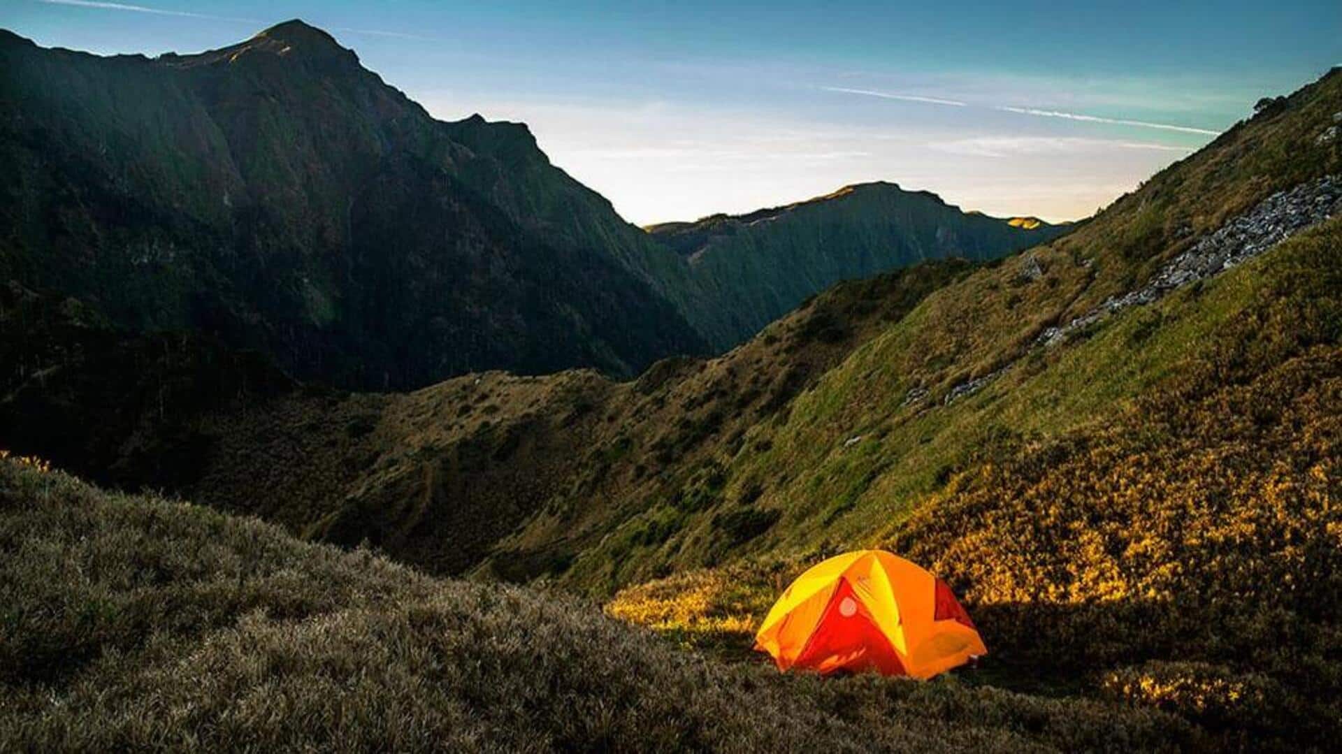 台湾中央山脈の静かな山の避暑地