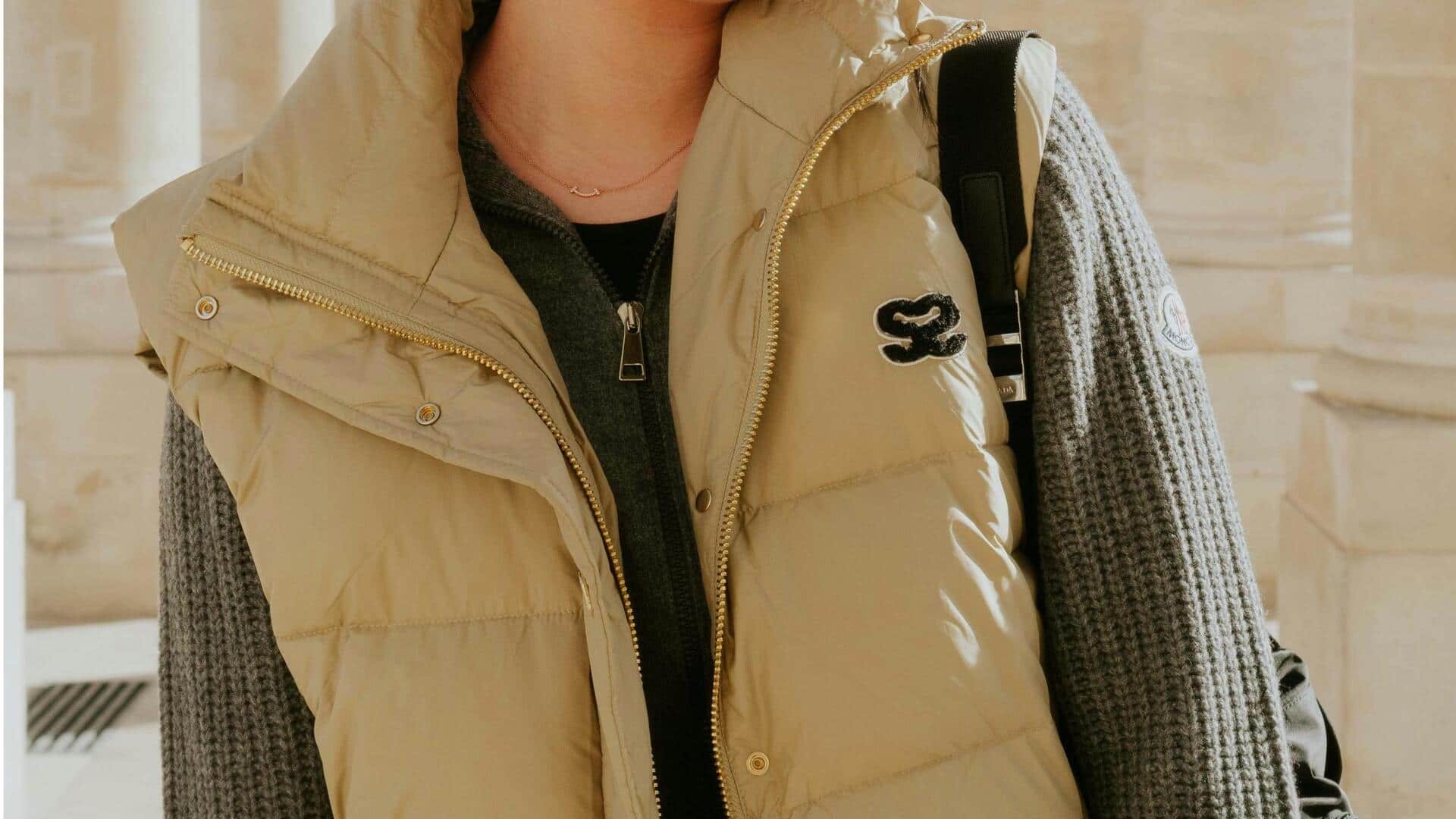 キルティングミディベストの冬のスタイリング法5選