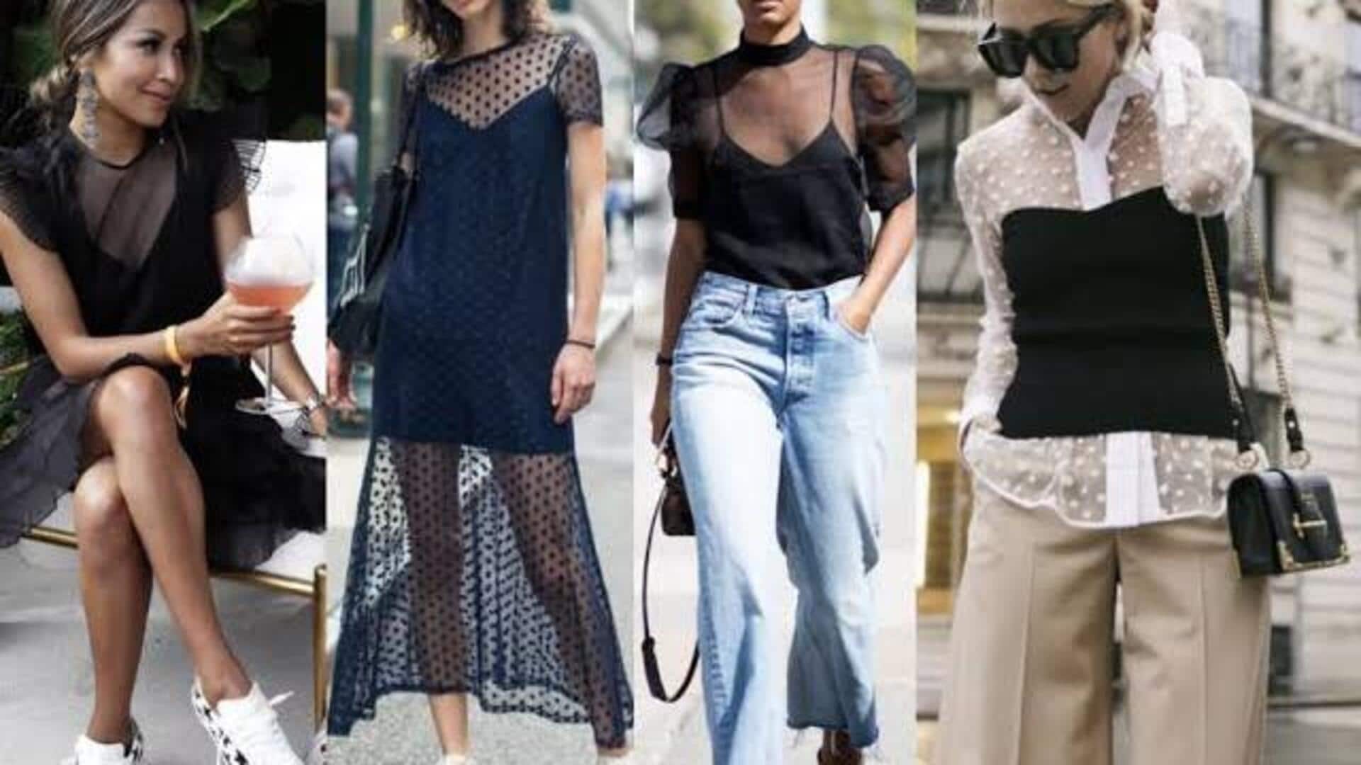 夏のストリートスタイルに最適なレイヤードメッシュトップス
