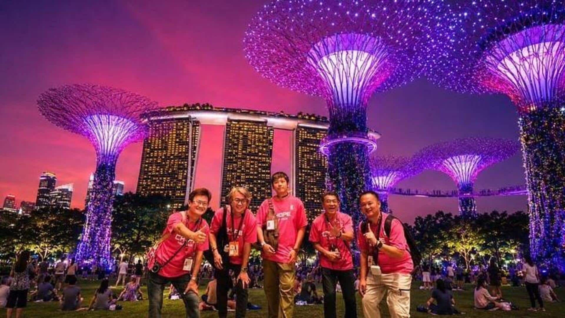 シンガポールの夜の魅力：蘭の庭園と市場