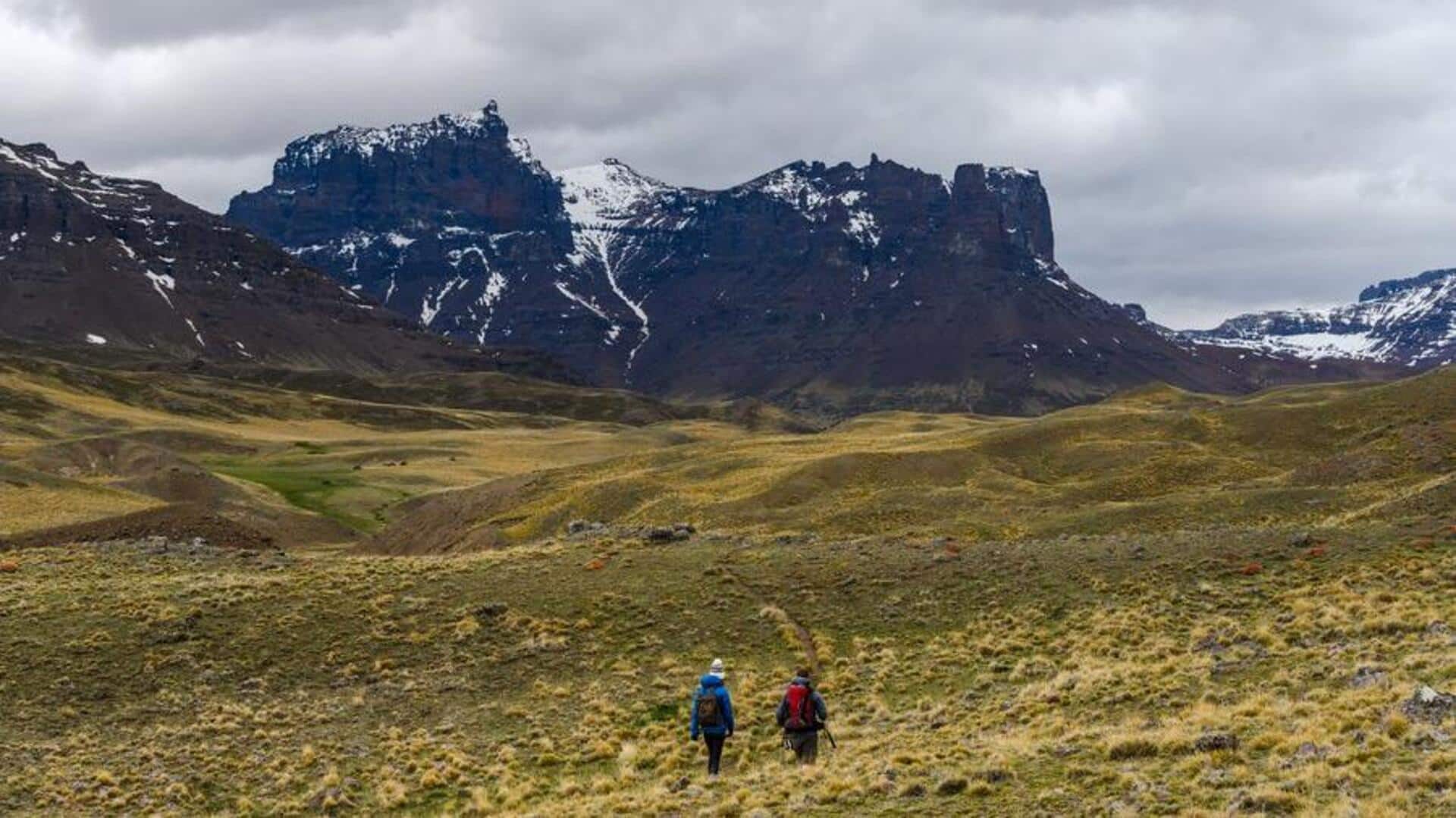 パタゴニアのシエラ・バガレスを歩く