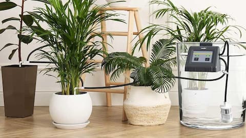 スマート灌漑システムで室内植物のケアを自動化