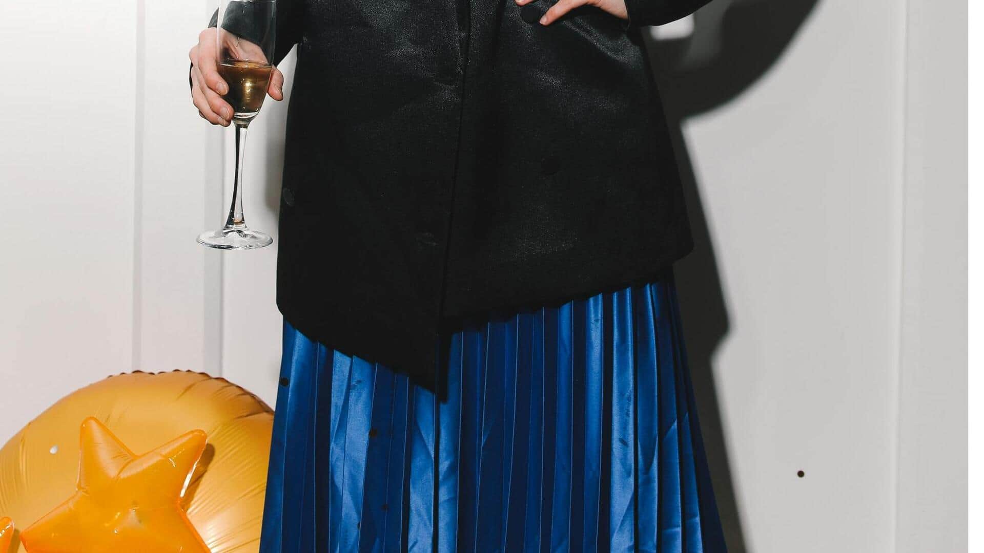 プリーツベロアスカートの冬コーデ5選