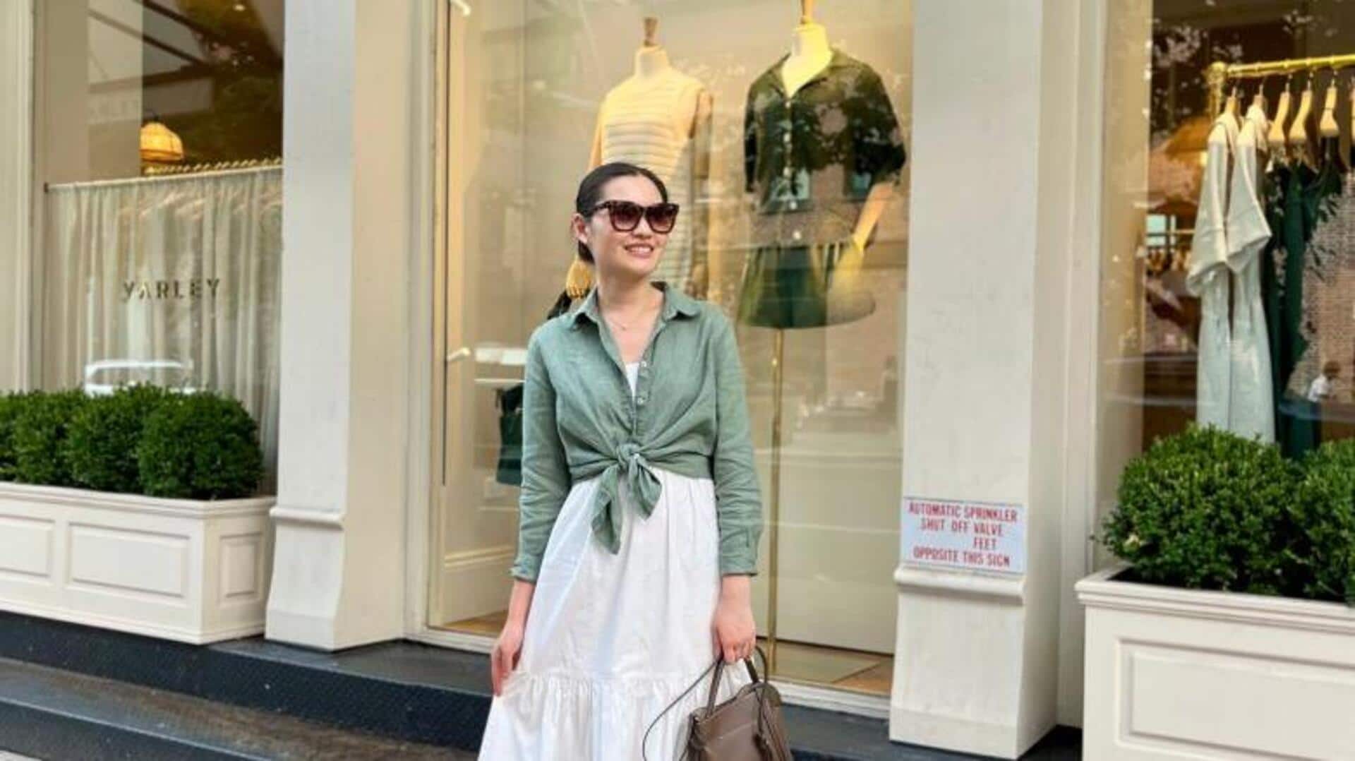 都会の夏、軽やかレイヤードスタイルを極める