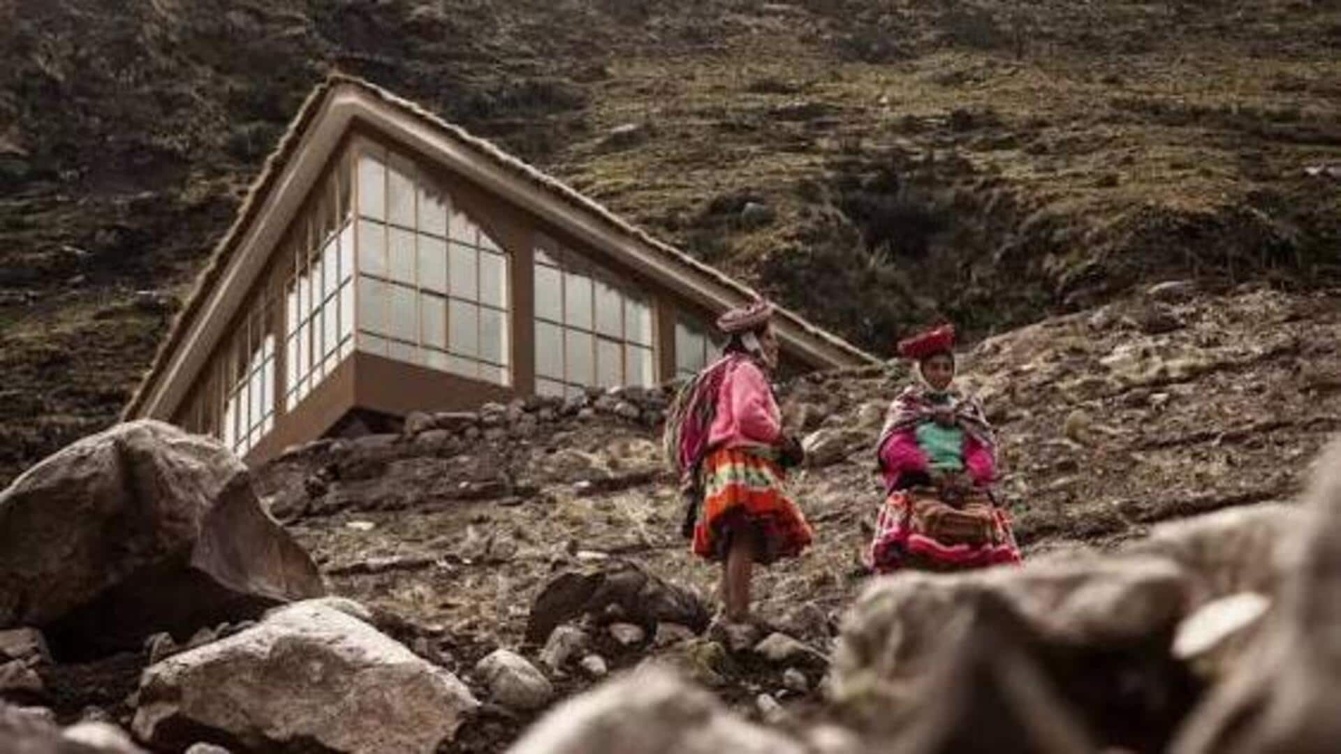 ペルーのアンデス山脈ロッジ冒険