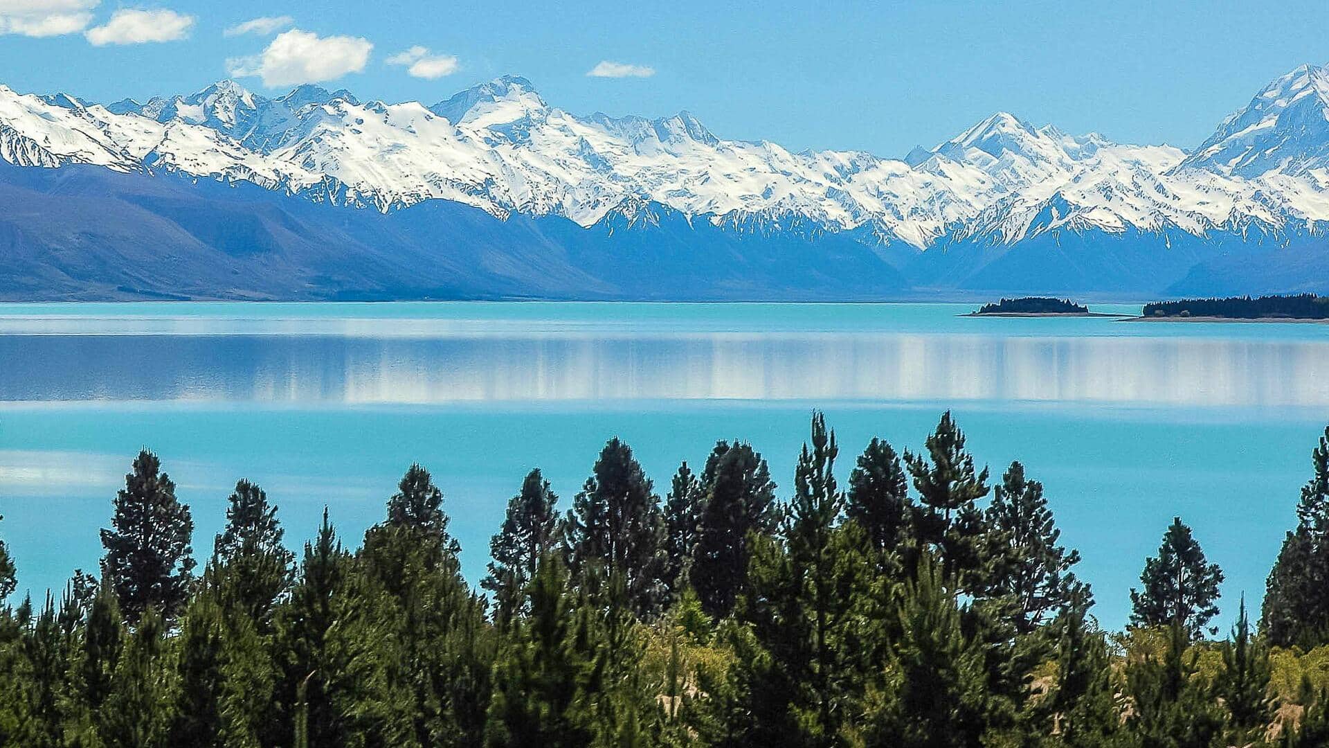 ニュージーランドのサザンアルプスで自然を満喫