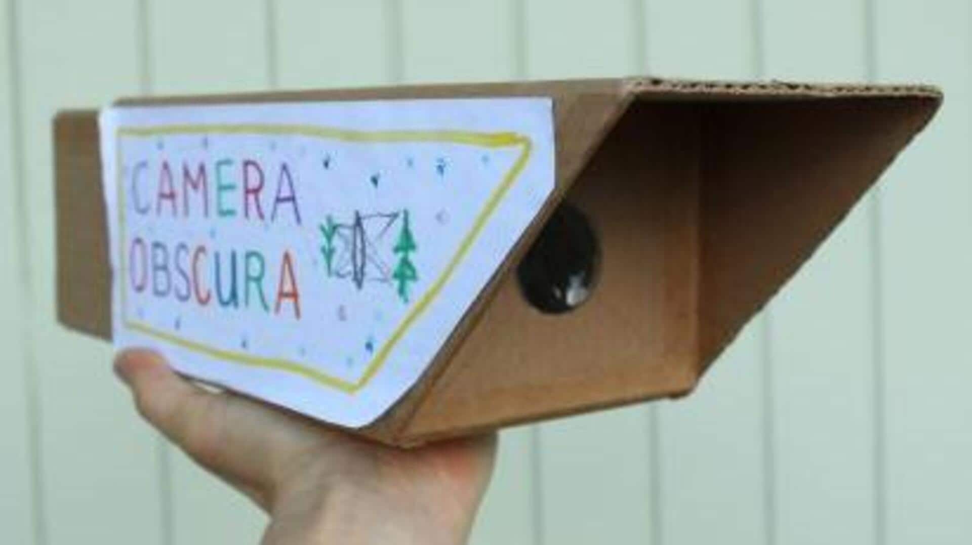 家庭用品で簡単に作れるカメラオブスキュラ