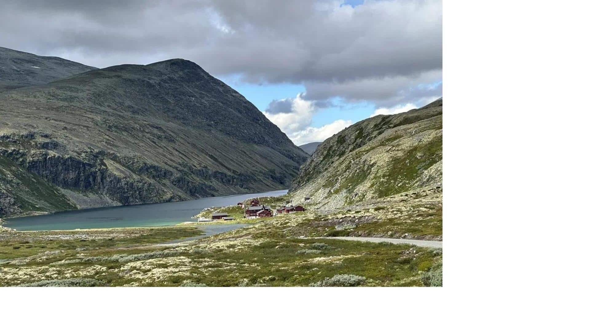 ノルウェーのロンダーネ国立公園の山道を探る