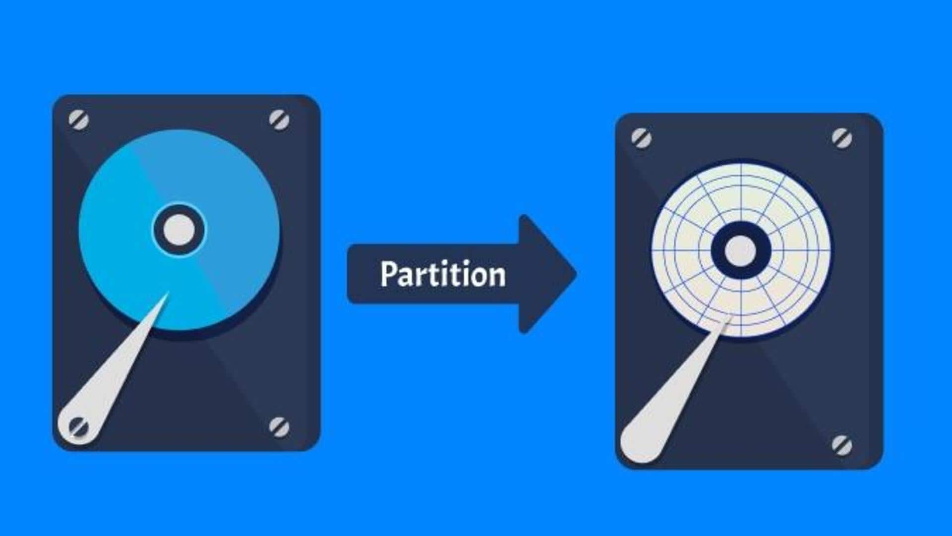 外付けハードドライブの効率的なパーティション方法