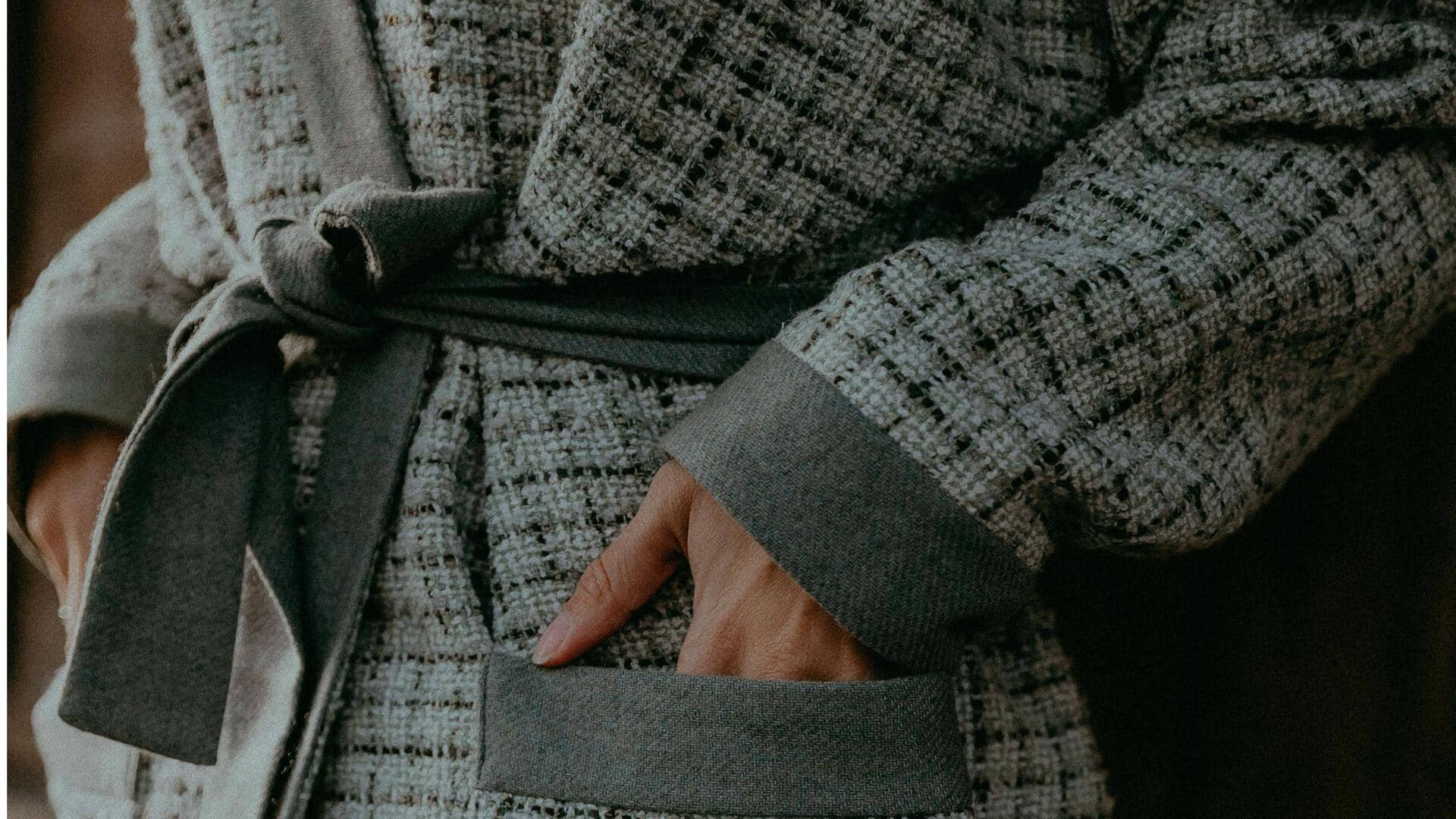 ベルト付きラップコート：冬の定番5選