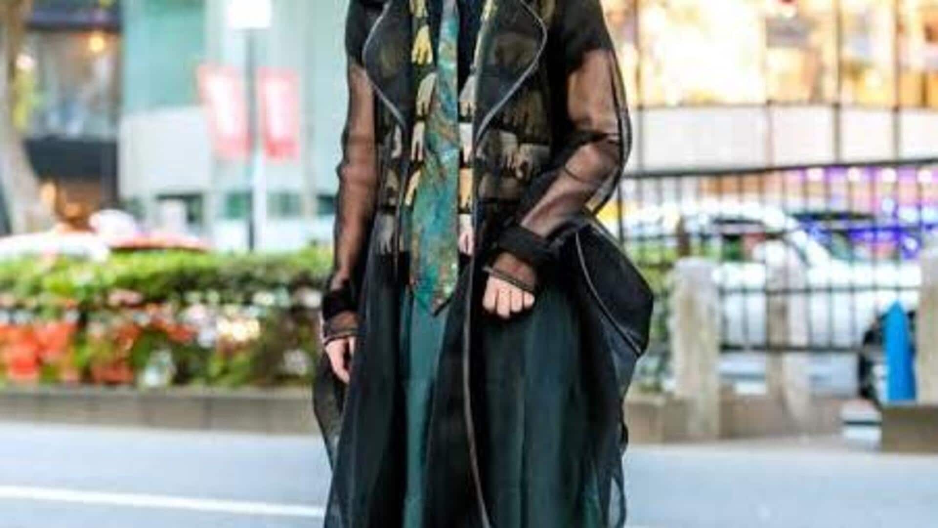 アジアのストリートウェアにおけるレイヤードメッシュトップス