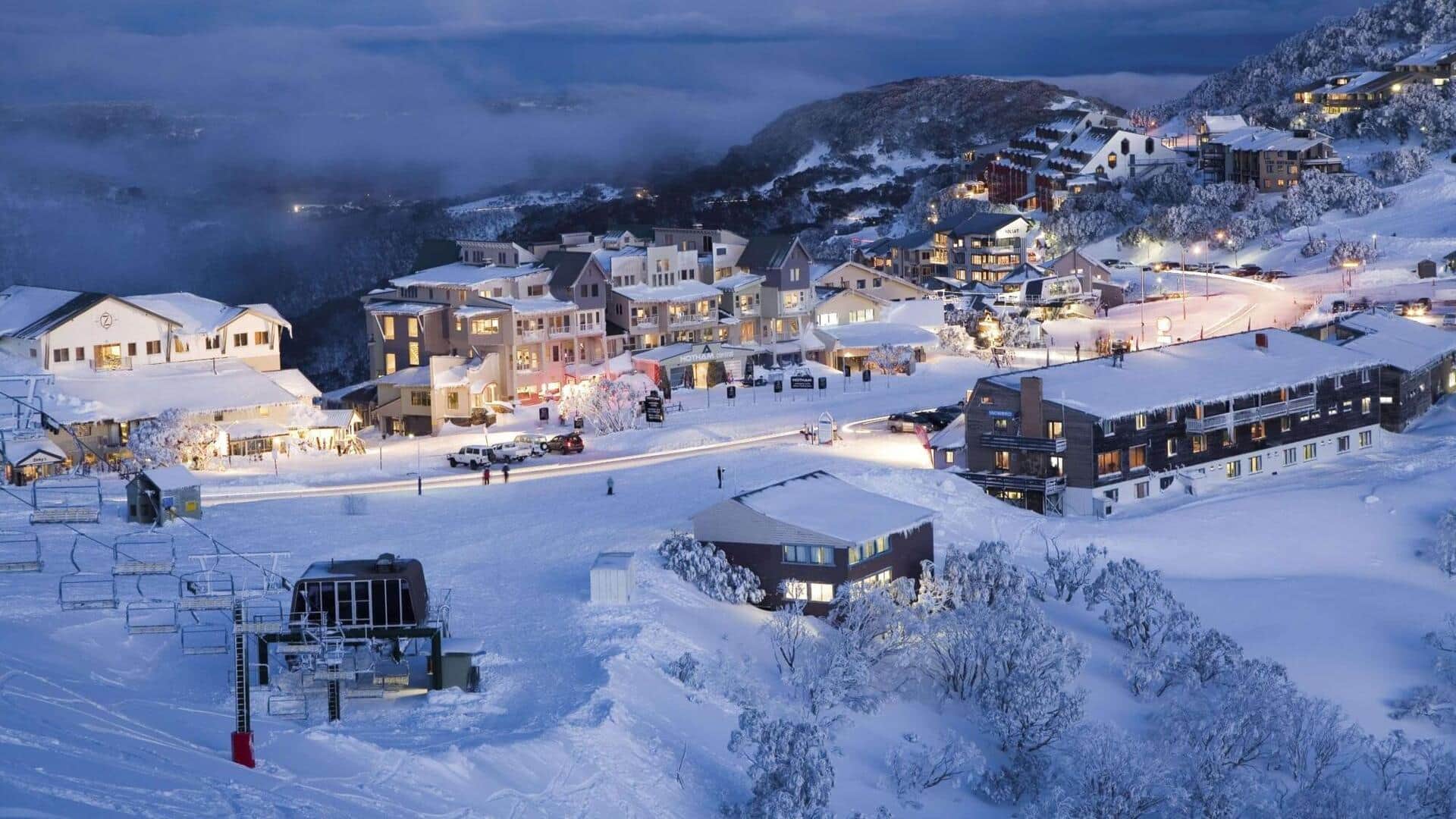 オーストラリアのビクトリアアルプスの美しい山小屋