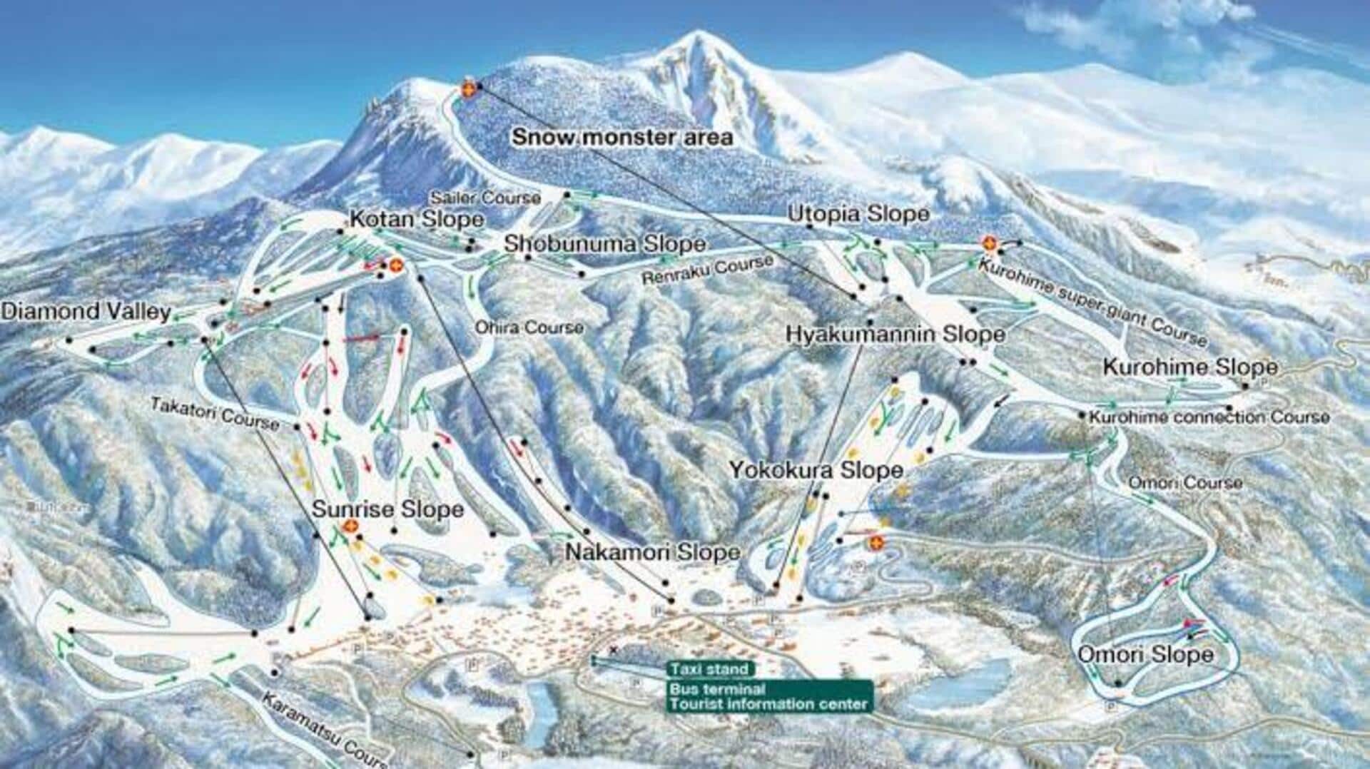 日本のスキーシーズンに訪れるべき山岳地帯