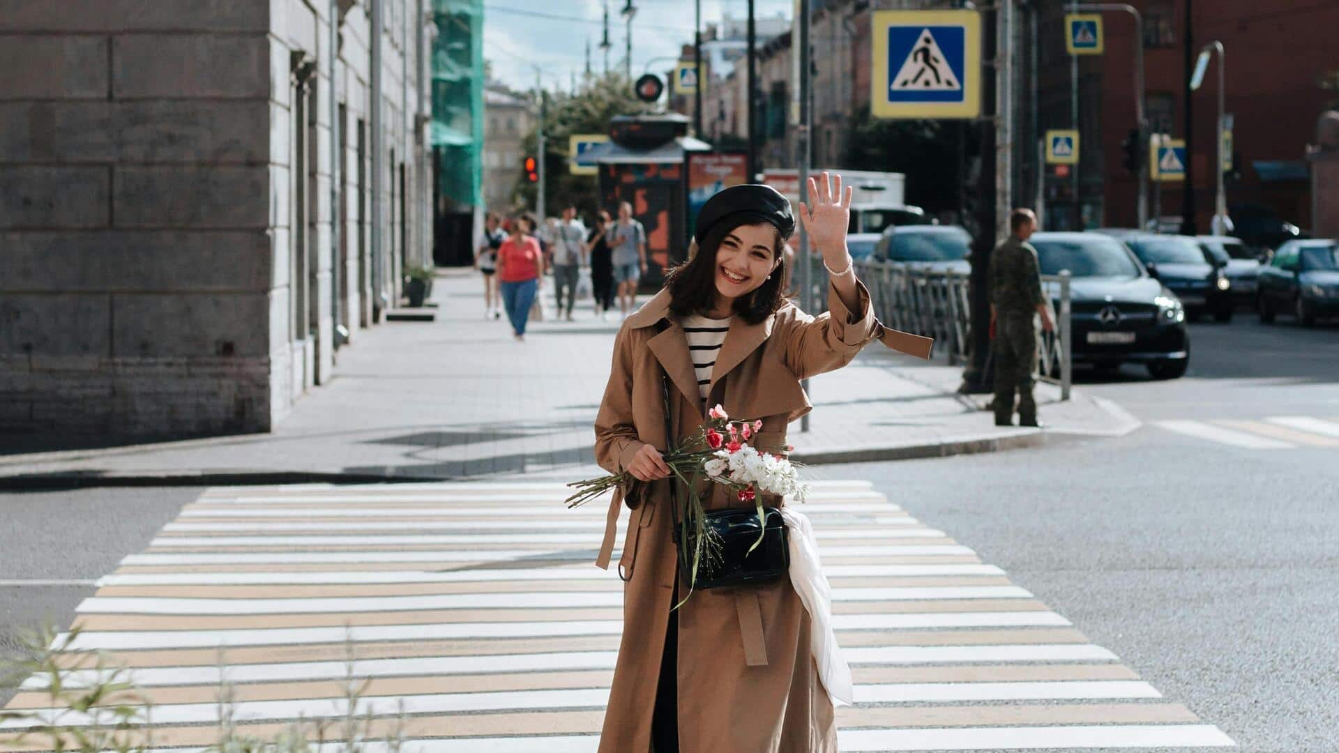 冬のファッション: エクリュとブラウンの暖かいスタイル