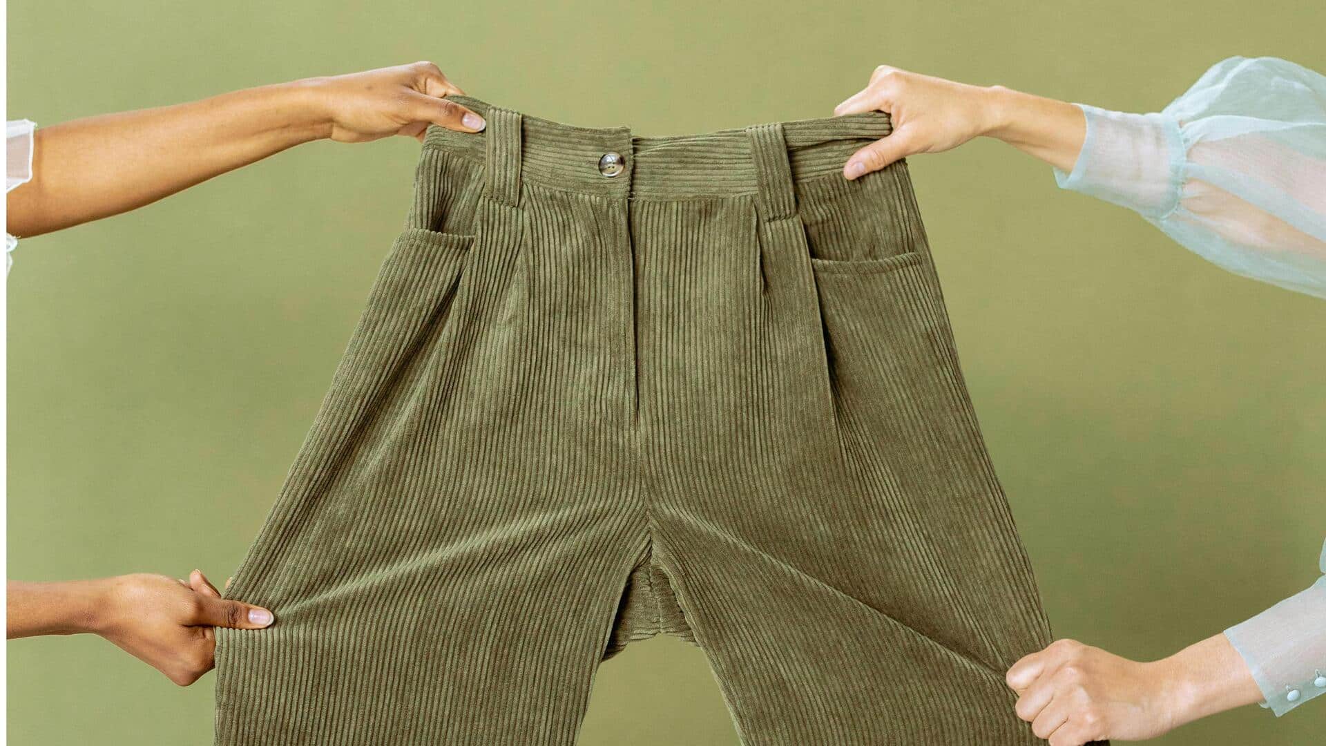 コーデュロイパンツの冬ストリートスタイル5選