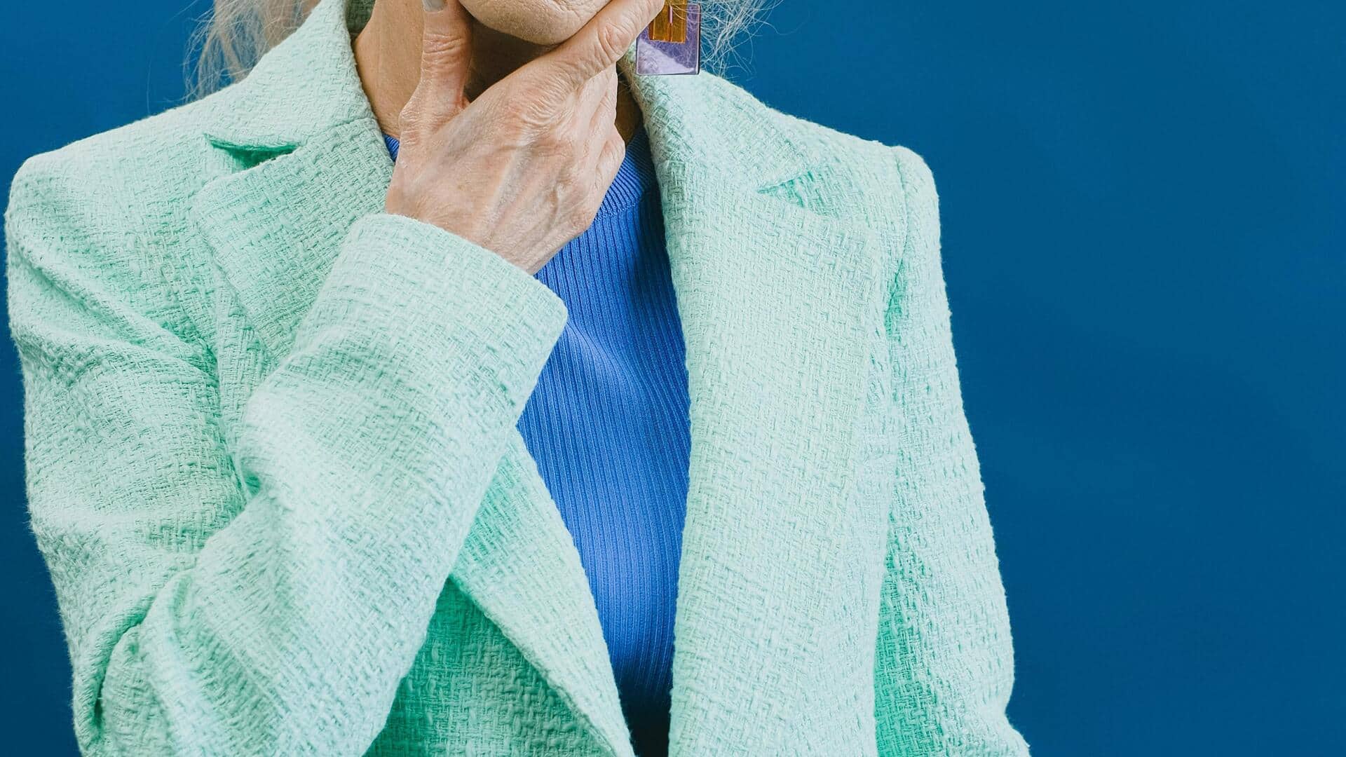 ミントグリーンで冬の装いを刷新