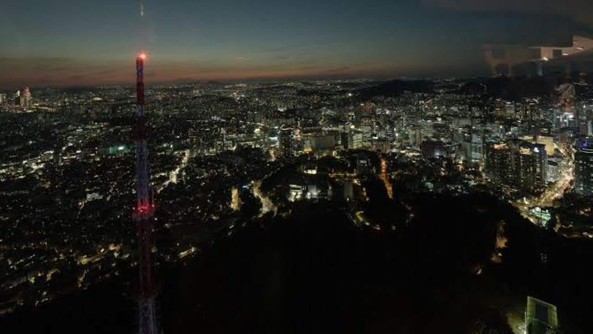 ソウルの夜景: 光と文化の調和