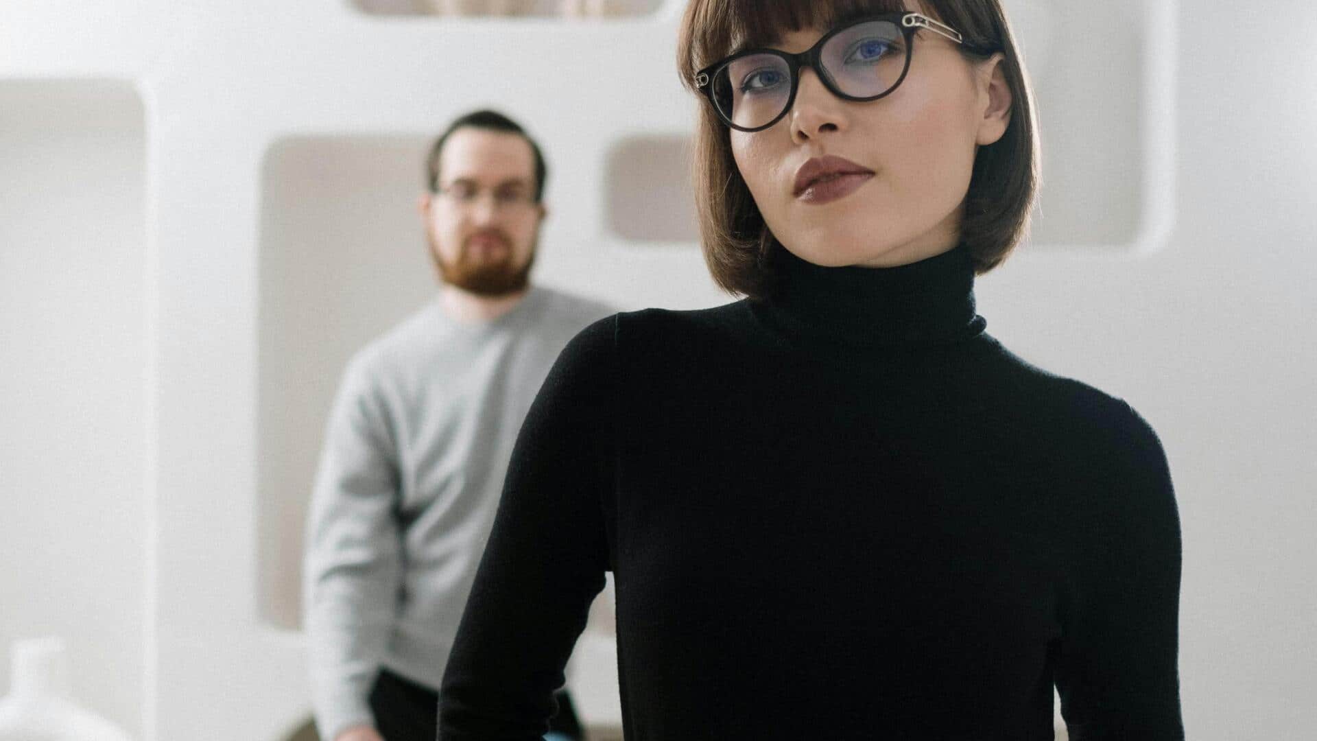 しわ加工ターバードトップで冬のレイヤリング5選