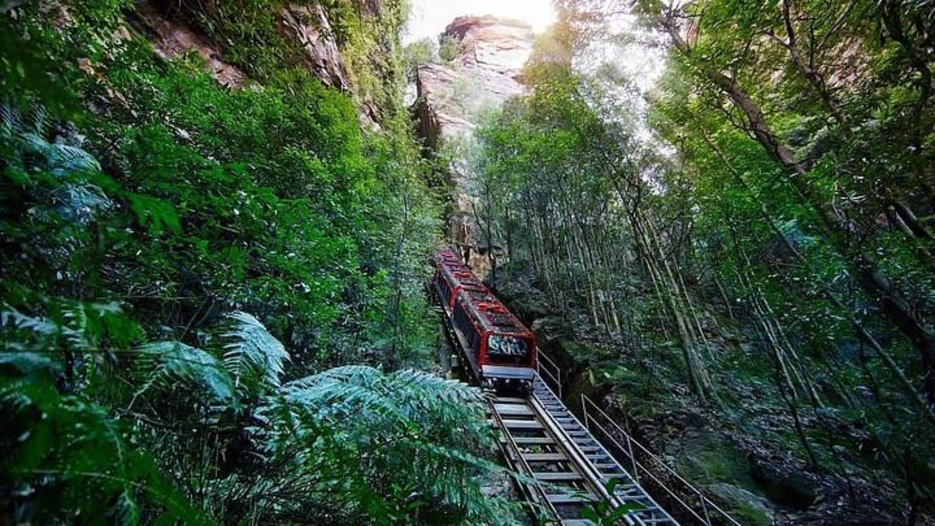 オーストラリアのブルーマウンテンズ鉄道の旅