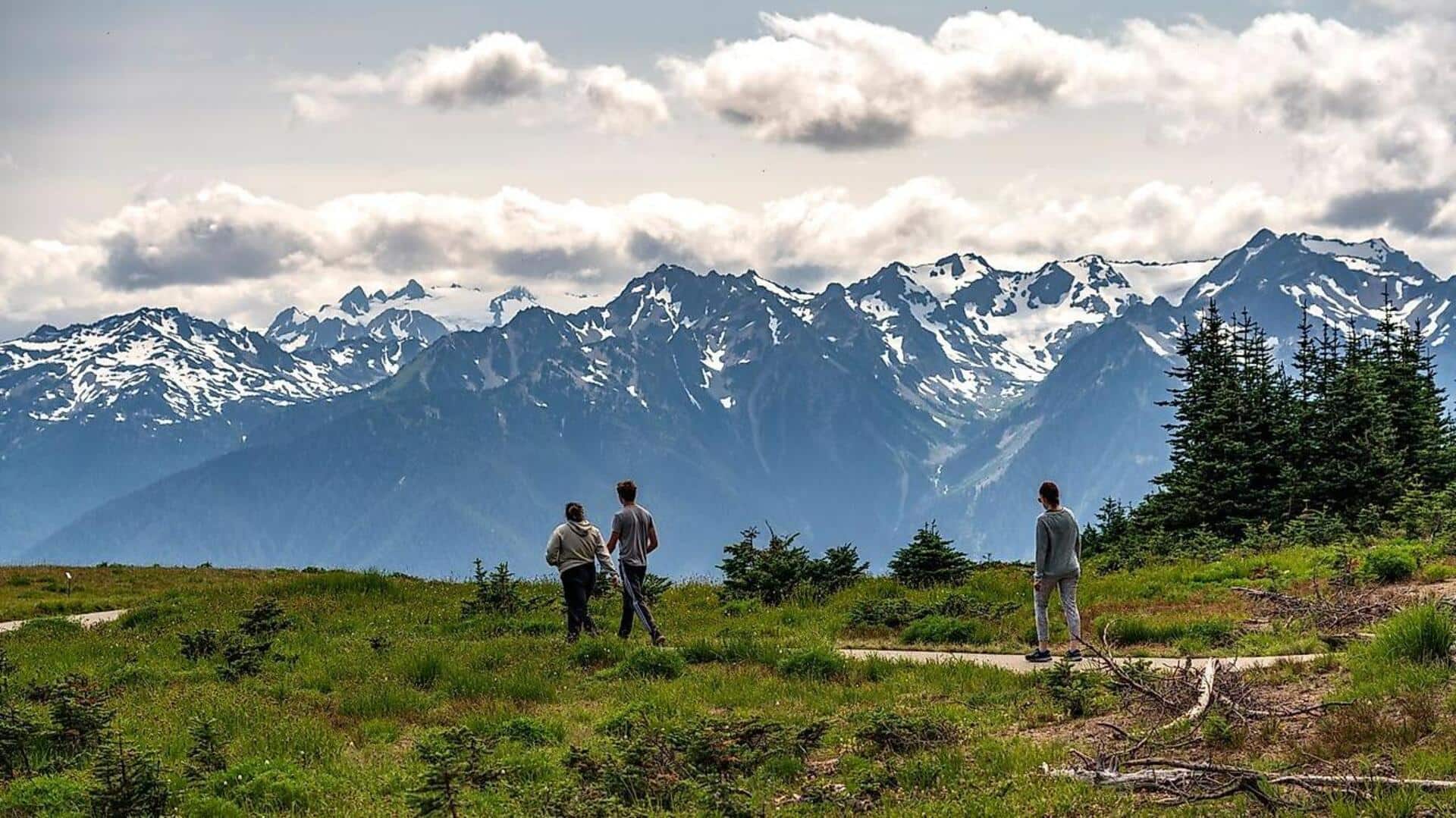 アメリカのカスケード山脈: 比類なき山岳旅行体験