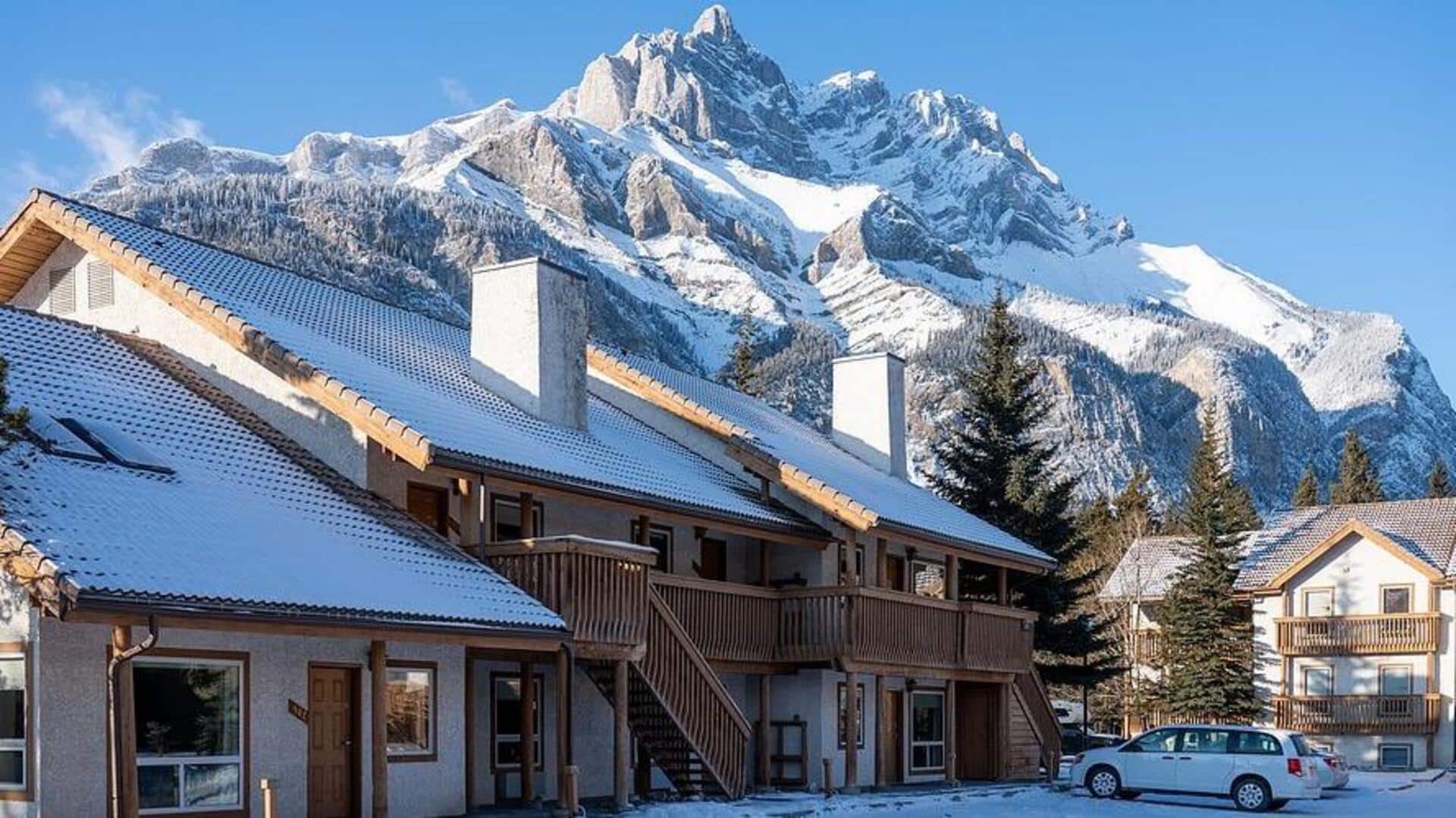 ロッキー山脈の魅力的な山岳リゾート