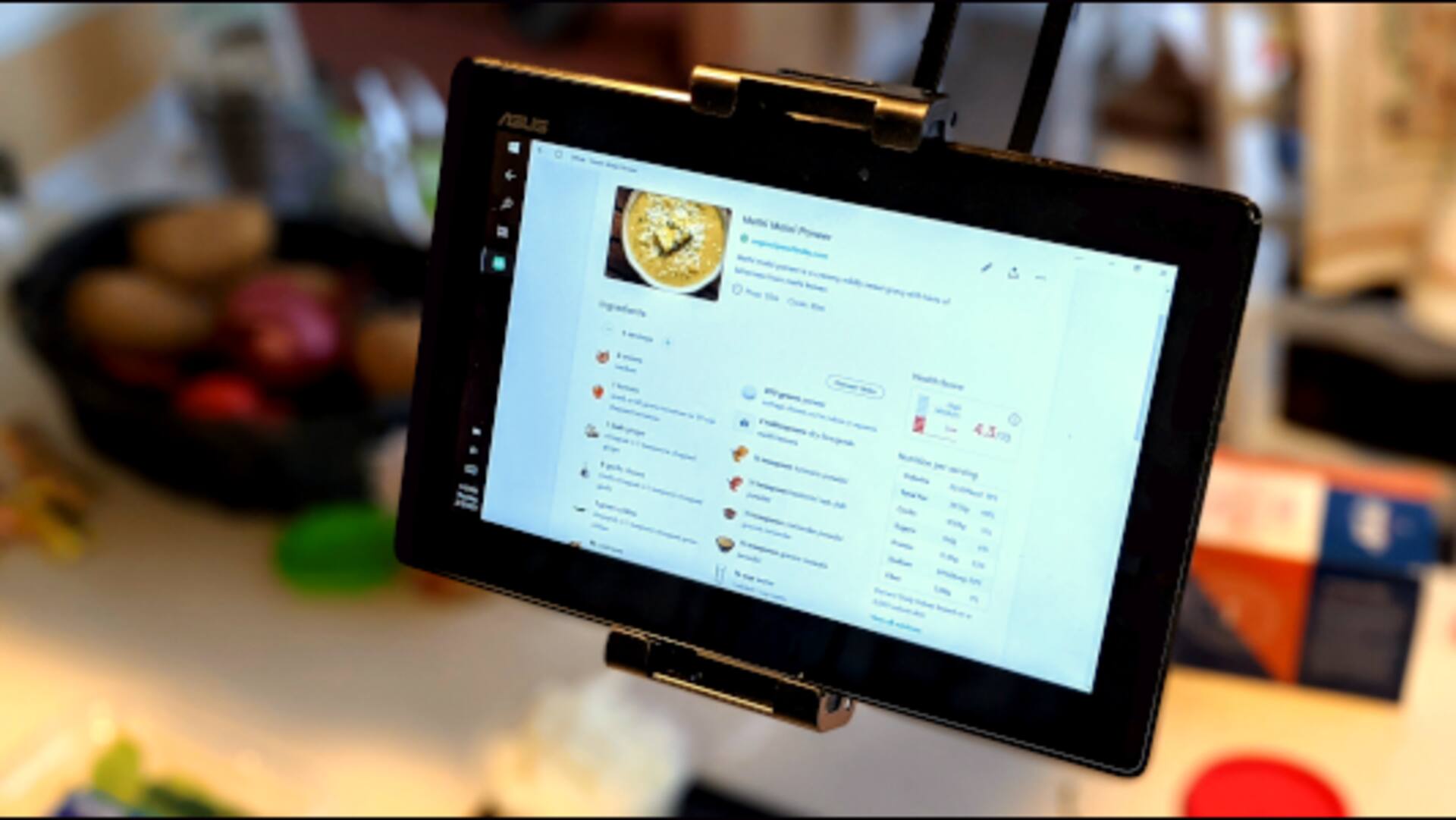 古いタブレットをキッチンディスプレイに変身