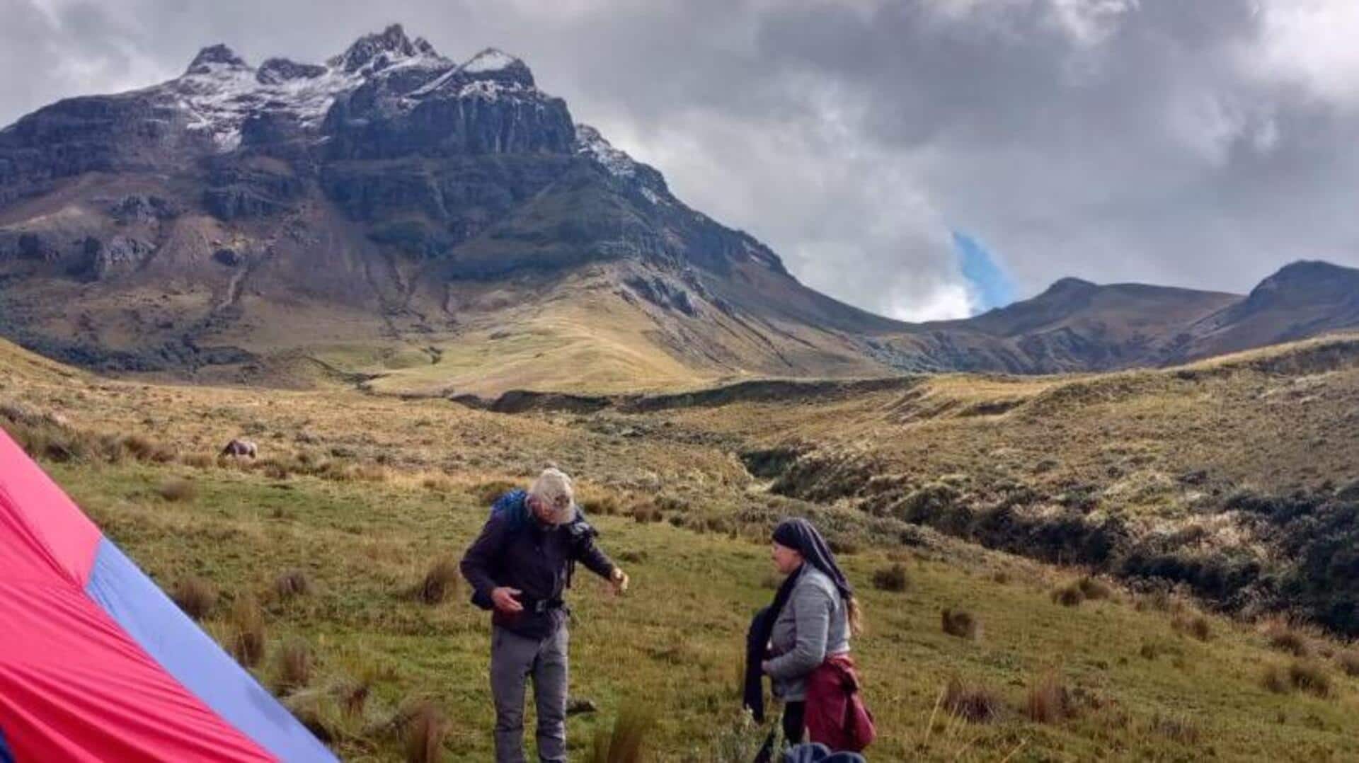 エクアドルのアンデス山脈でユニークな冒険を