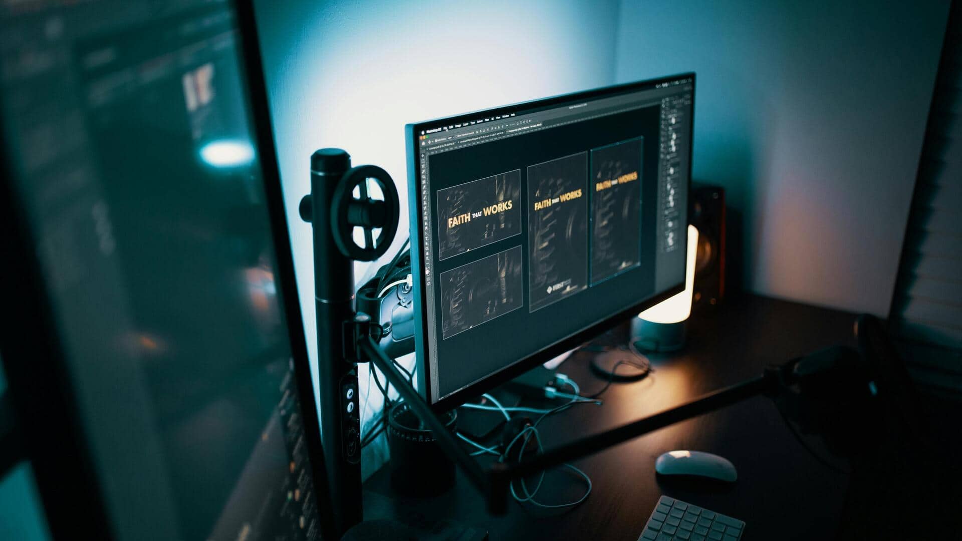 自宅デスクトップモニターの画面グレアを防ぐ方法