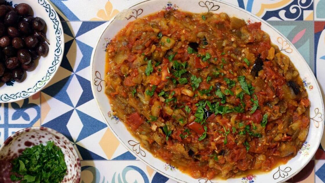 Zaalouk De Berinjela: Receita Marroquina Vegetariana