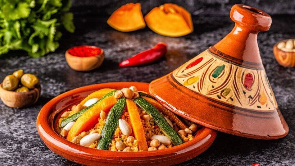 Tagine De Grão-De-Bico E Legumes Marroquino: Guia De Preparação