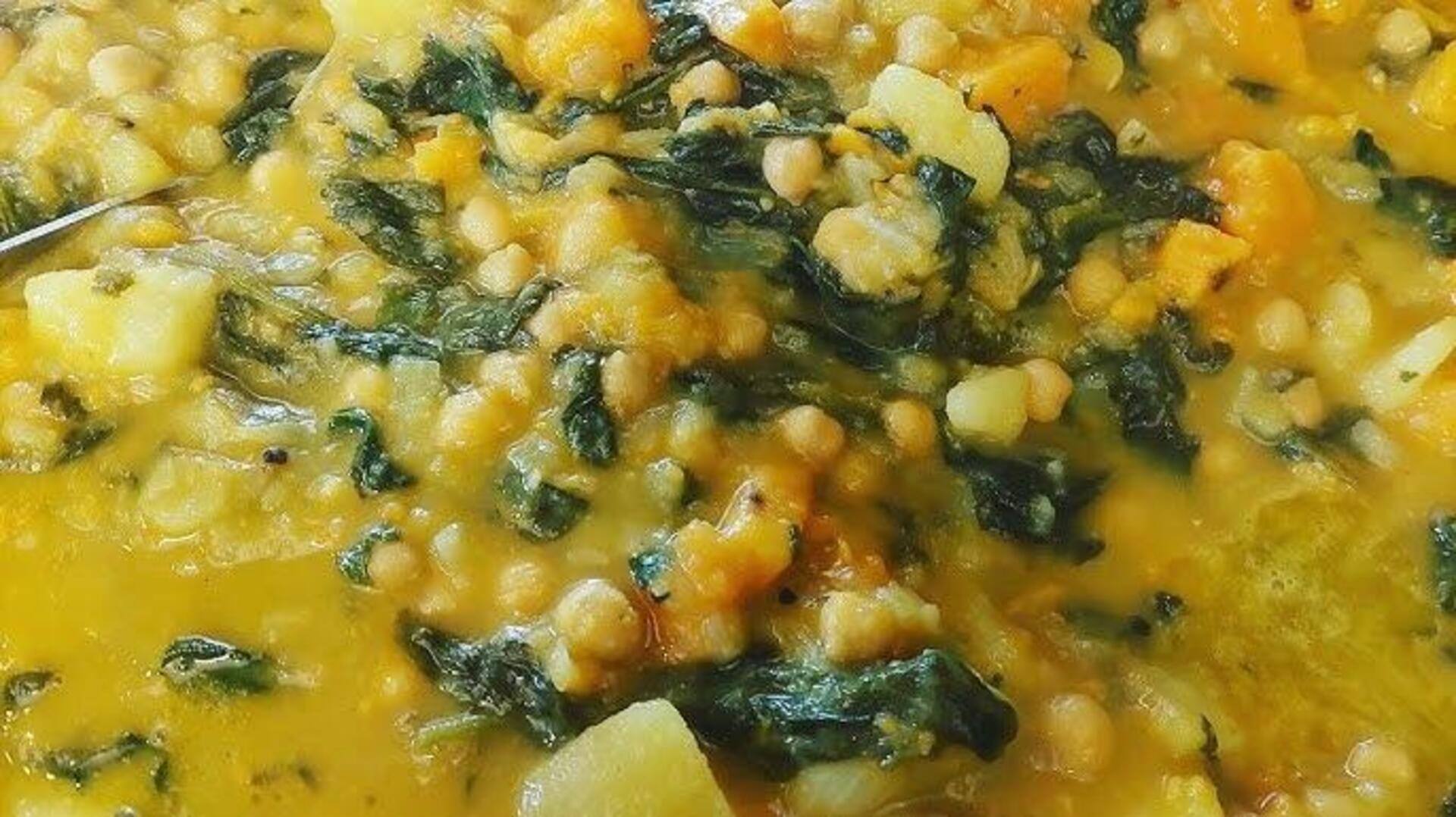 Curry De Grão-De-Bico E Espinafre: Receita Vegetariana 